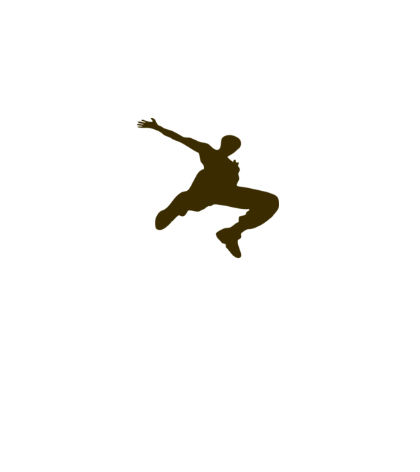 Logo Parkour model gri pe tricou