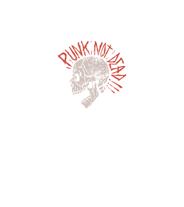 Punk Not Dead model gri închis pe tricou