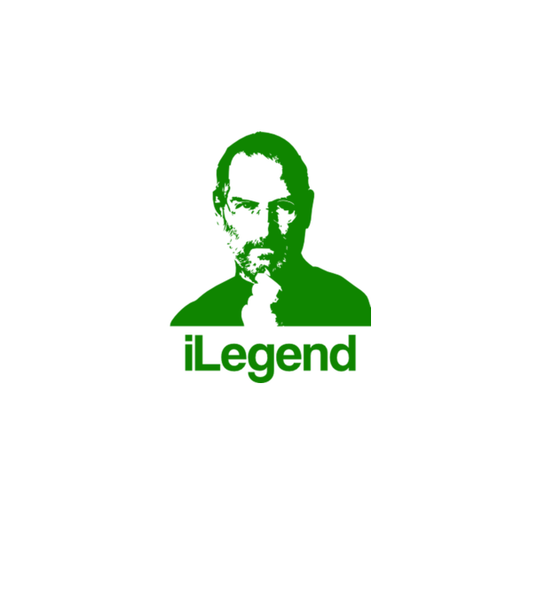 iLegend Steve Jobs model alb pe tricou