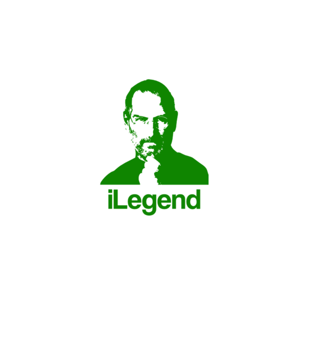 iLegend Steve Jobs model alb pe tricou