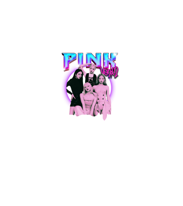 BLACKPINK pink venom model negru pe tricou