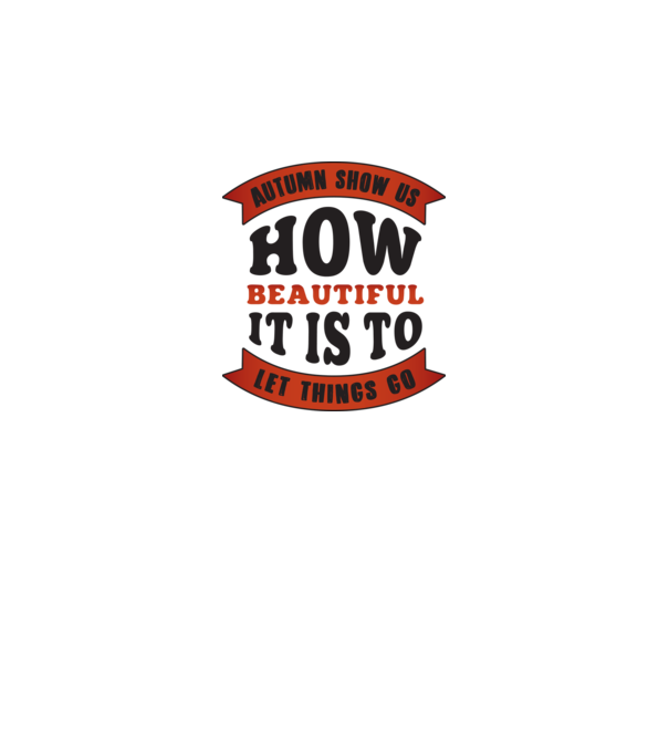 Autumn show us how beautiful it is model alb pe tricou