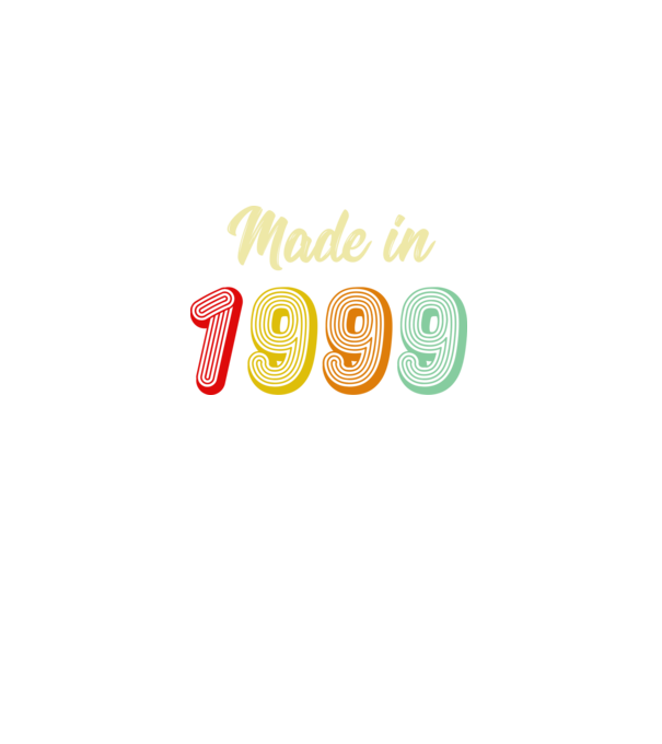 made in 1999 retro model negru pe tricou
