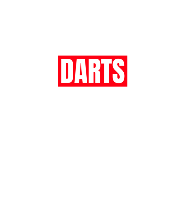DARTS HERO model negru pe tricou