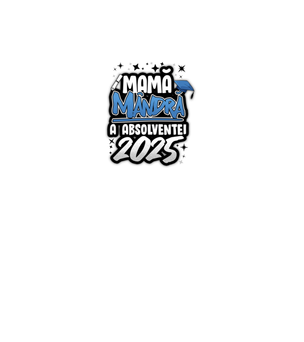 Mamă Mândră a absolventei model alb pe tricou