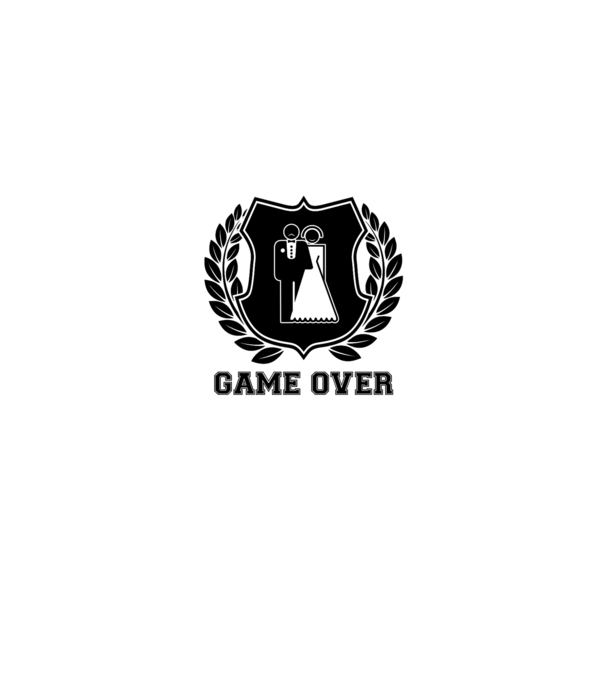 Bachelor GAME OVER model gri pe tricou