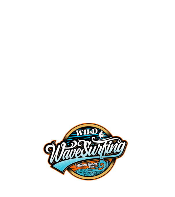 WaveSurfing model negru pe tricou