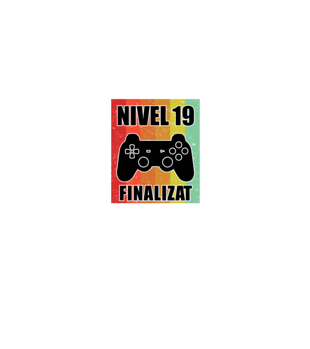 Nivel 19 finalizat model negru pe tricou