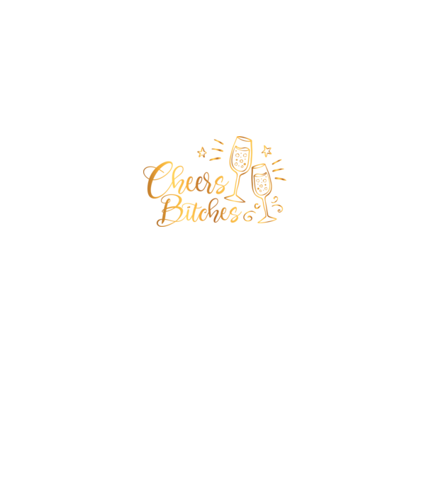 Cheers Bitches model negru pe tricou