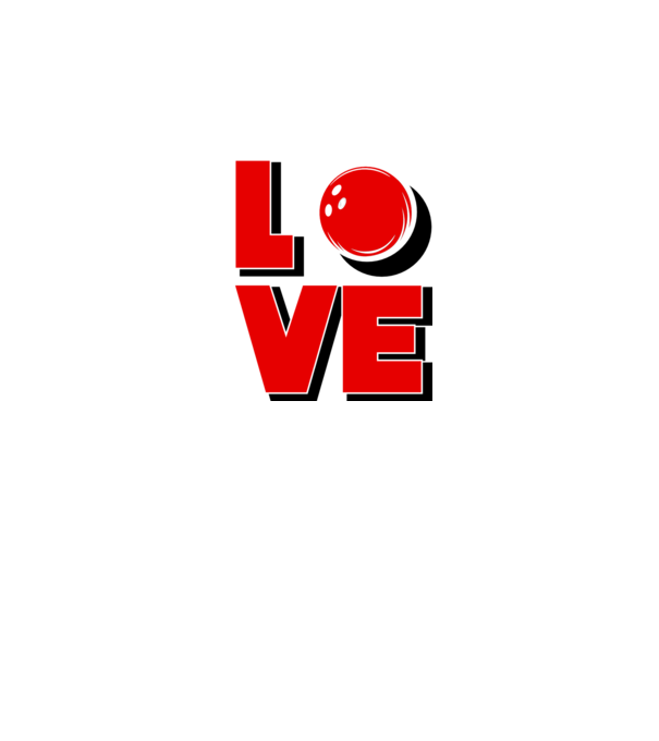 Love bowling model roz pe tricou