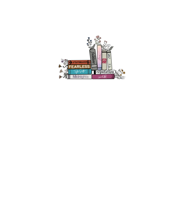 Eras tour books color 2 model alb pe tricou