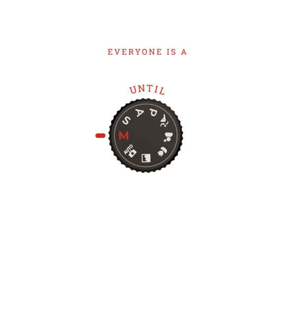 Everyone is a photographer until model negru pe tricou