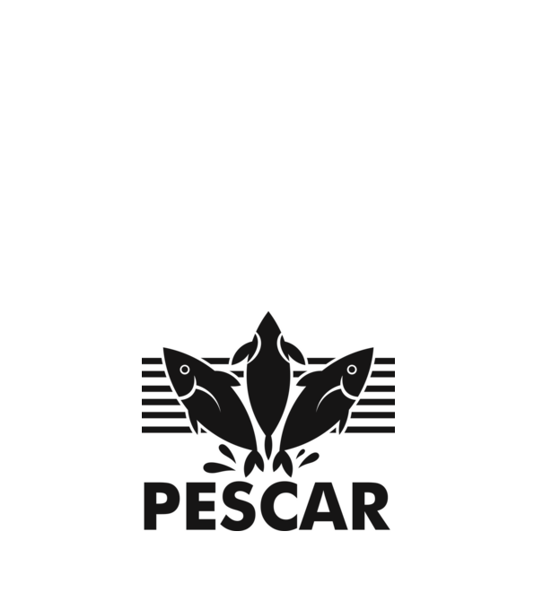 Pescar original model alb pe tricou