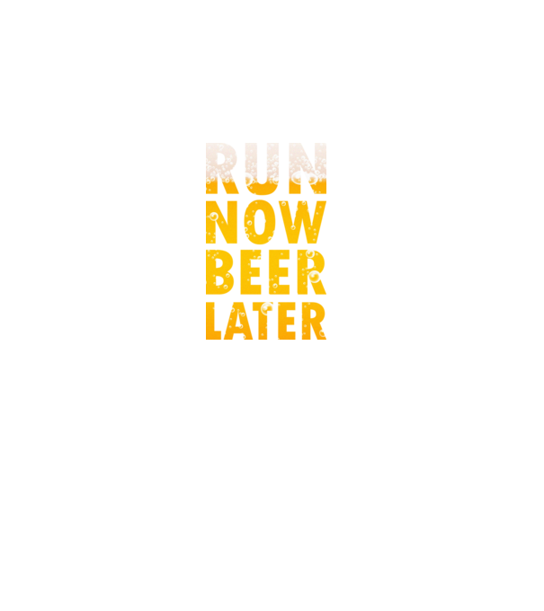 Run now beer later model negru pe tricou