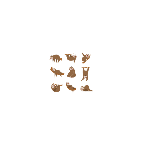 Sloth yoga model negru pe tricou