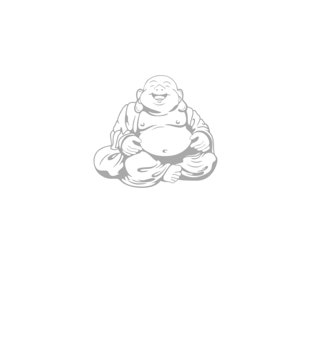 fat buddha model negru pe tricou