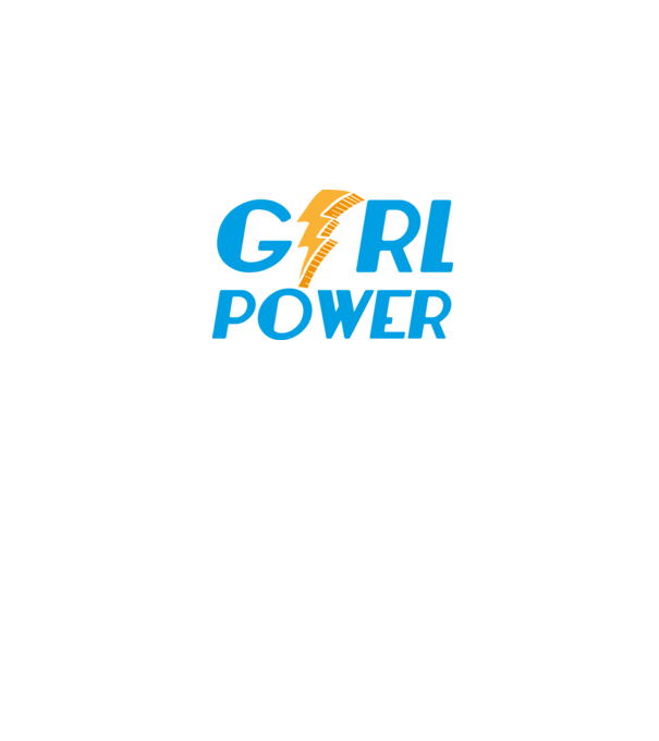 GirlPower model negru pe tricou