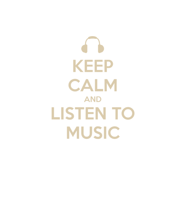 keep calm and listen to music model negru pe tricou