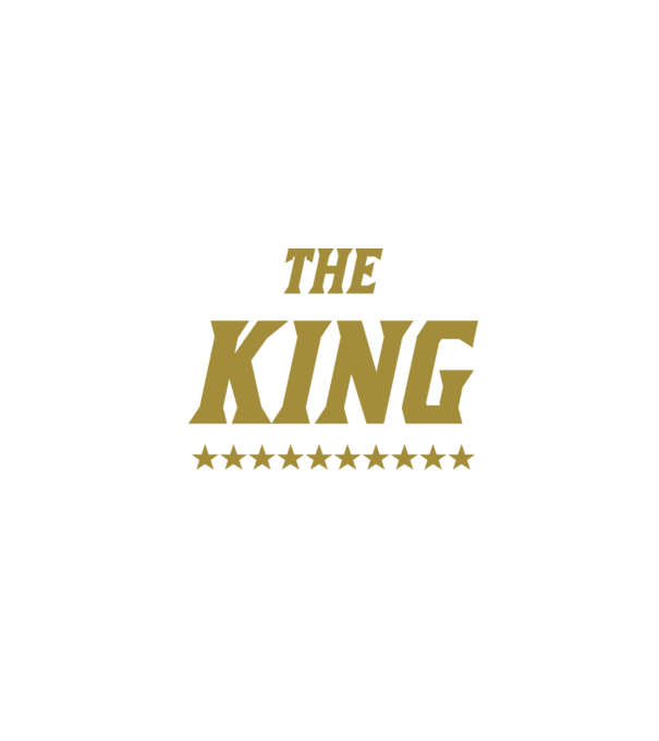 The King model negru pe tricou