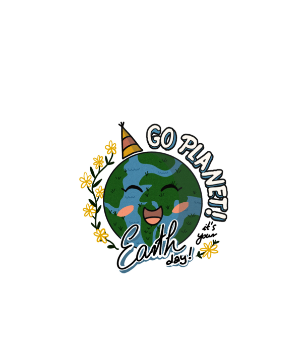 Go planet model alb pe tricou