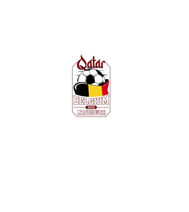 Qatar teams Belgium model negru pe tricou