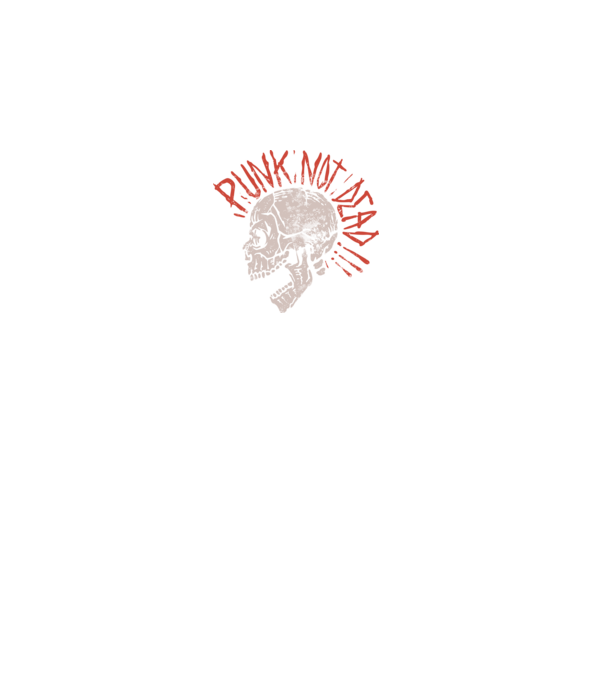 Punk Not Dead model negru pe tricou