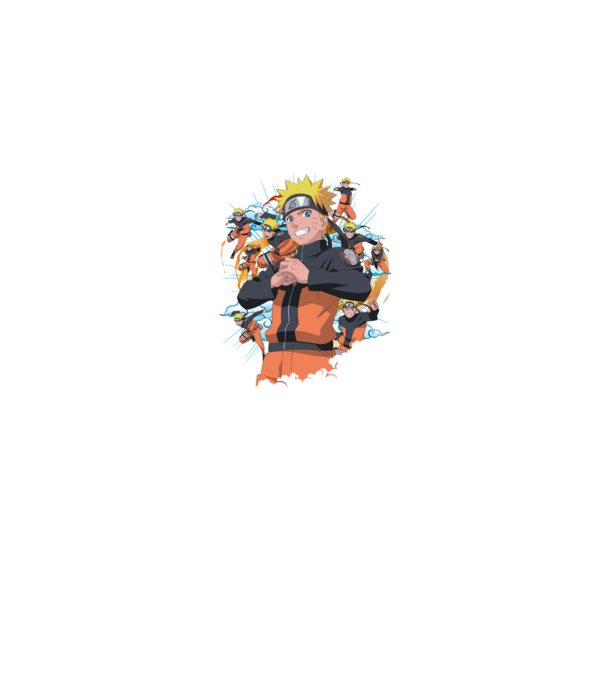 NARUTO model albastru jeanși pe tricou