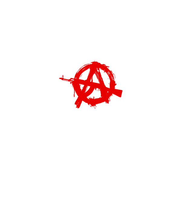 Akanarchy model alb pe tricou