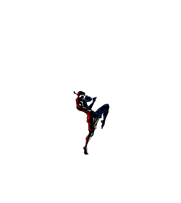 Muay Thai model negru pe tricou