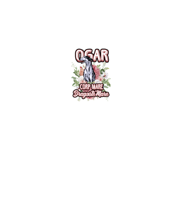 Ogar - picioare lungi dragoste multă model gri pe tricou