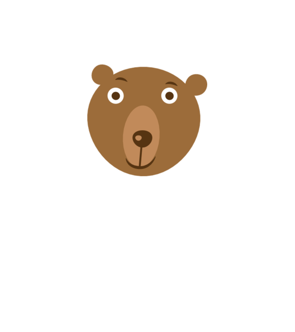 Bear Face model galben neon pe tricou