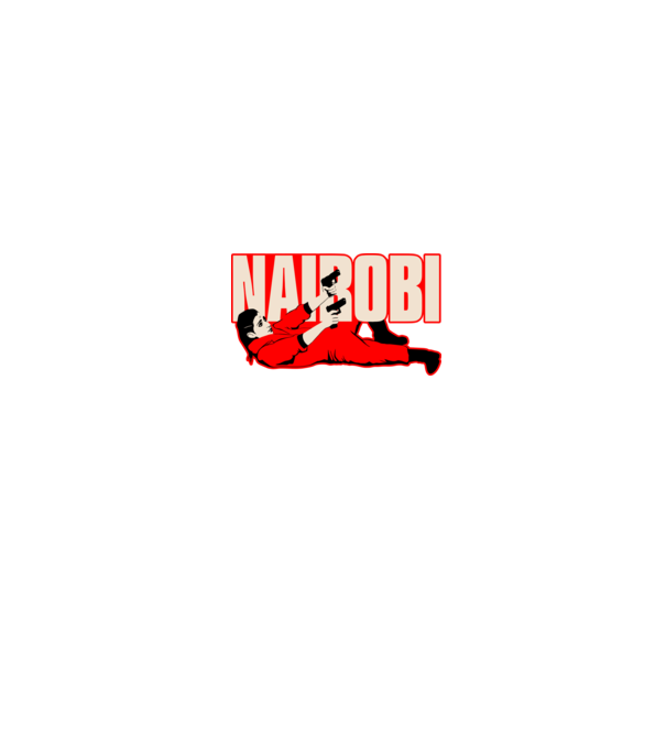 nairobi la casa de papel model negru pe tricou
