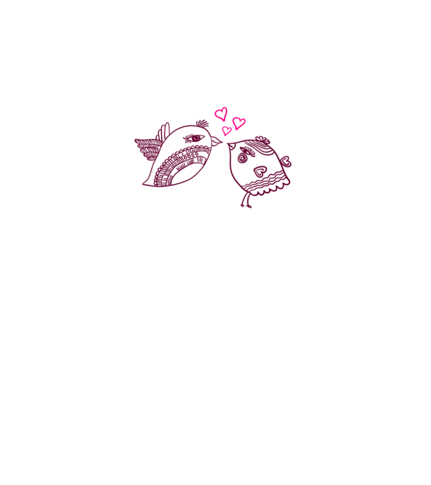lovebirds model gri pe tricou