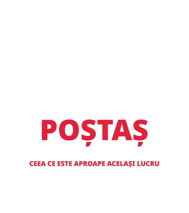 Supererou poştaş model alb pe tricou