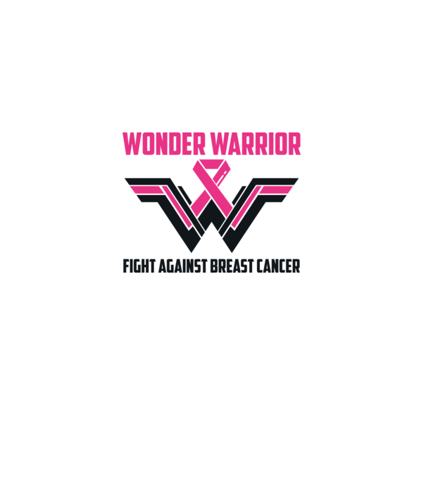 WONDER WARRIOR model alb pe tricou