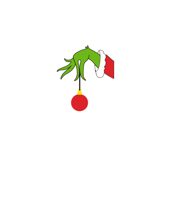 Grinch hand model roz deschis pe tricou
