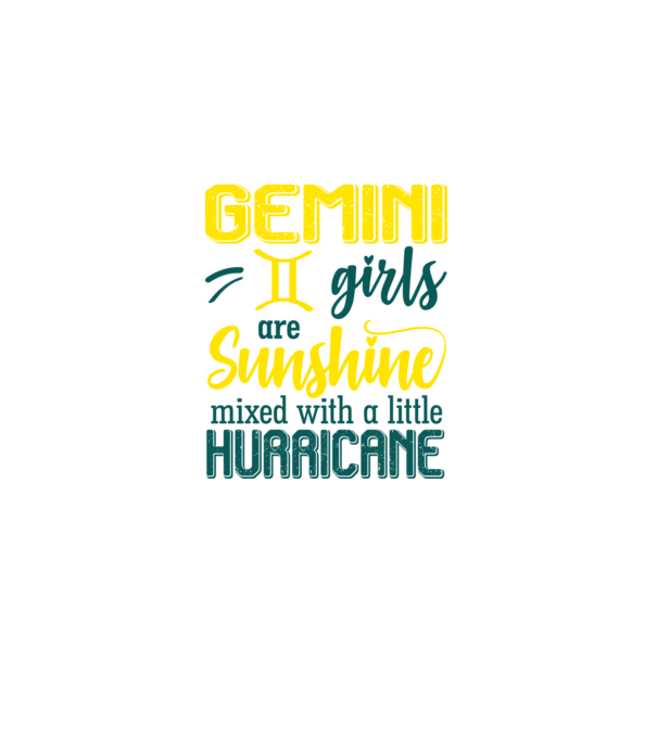 Sunshine with Hurricane GEMINI model negru pe tricou