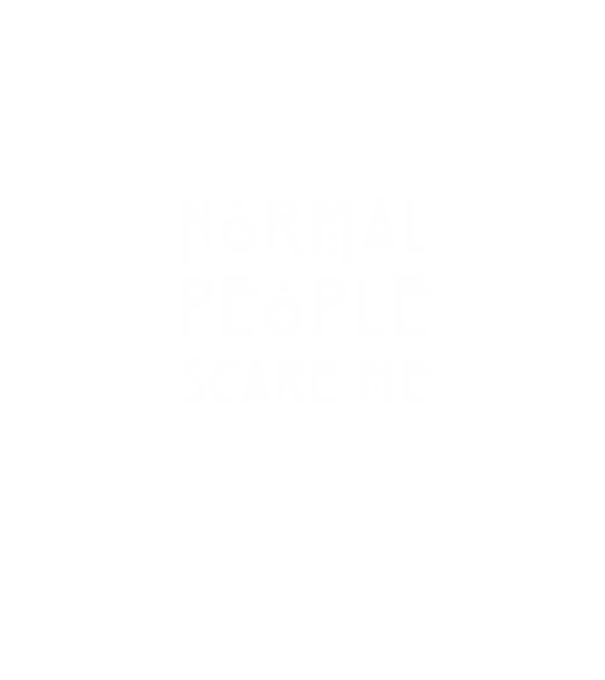 Normal people scare me model albastru jeanși pe tricou