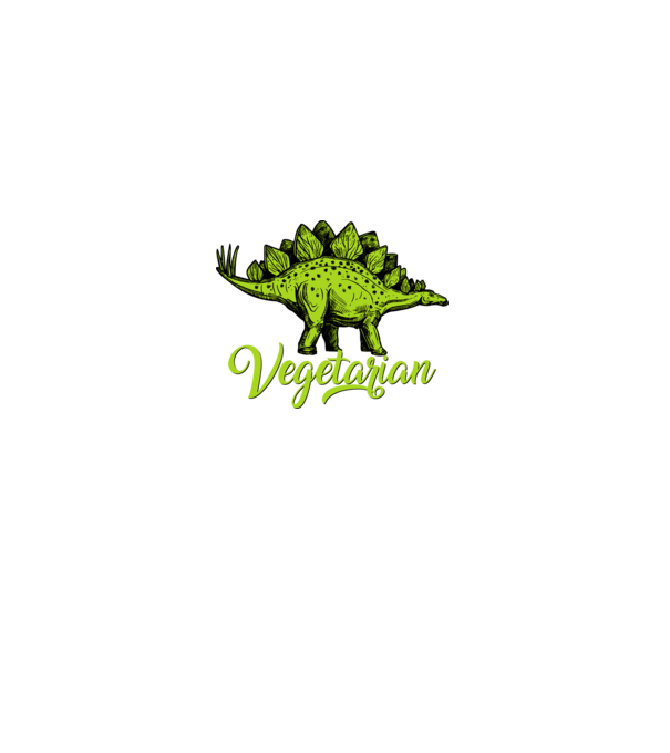 Vegetarian model alb pe tricou
