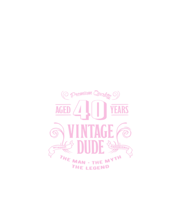 Vintage Dude - 40 model albastru închis pe tricou