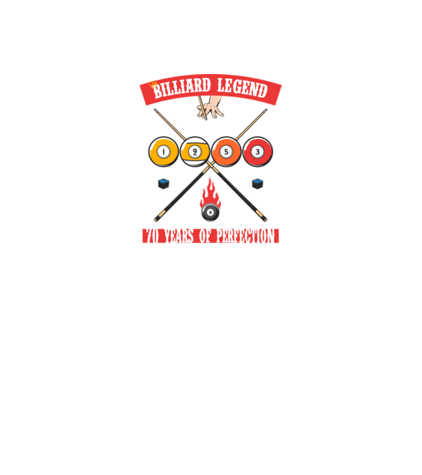 Billiard legend born in 1953 model negru pe tricou
