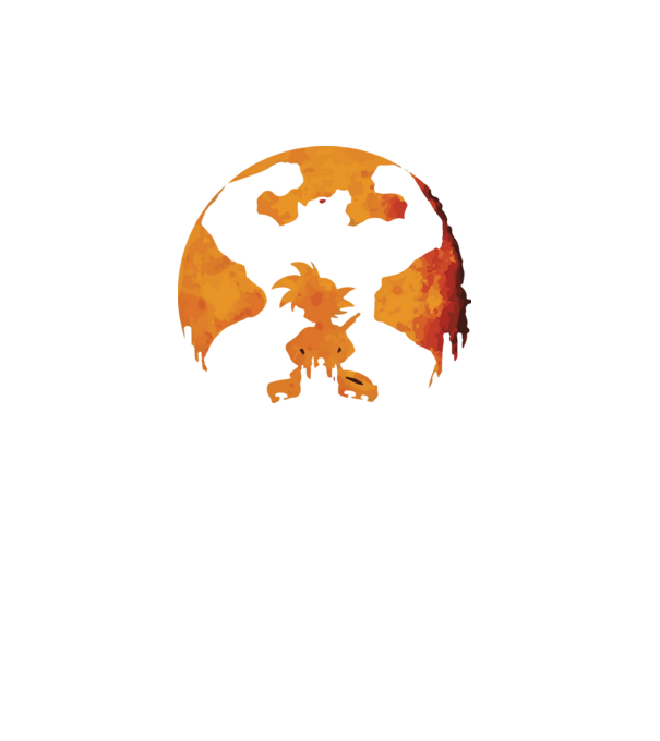 goku sunset model turcoaz pe tricou