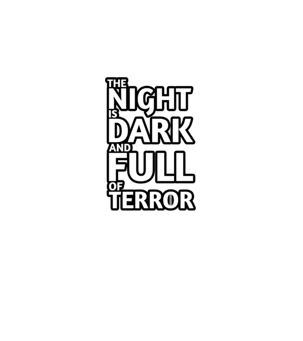 The night is dark and full of terror model dusty pink pe tricou