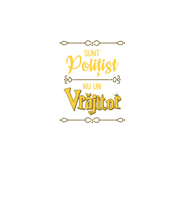 Sunt polițist, nu un vrăjitor model verde neon pe tricou