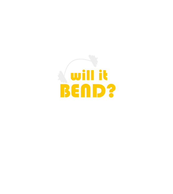 Will it bend model negru pe tricou