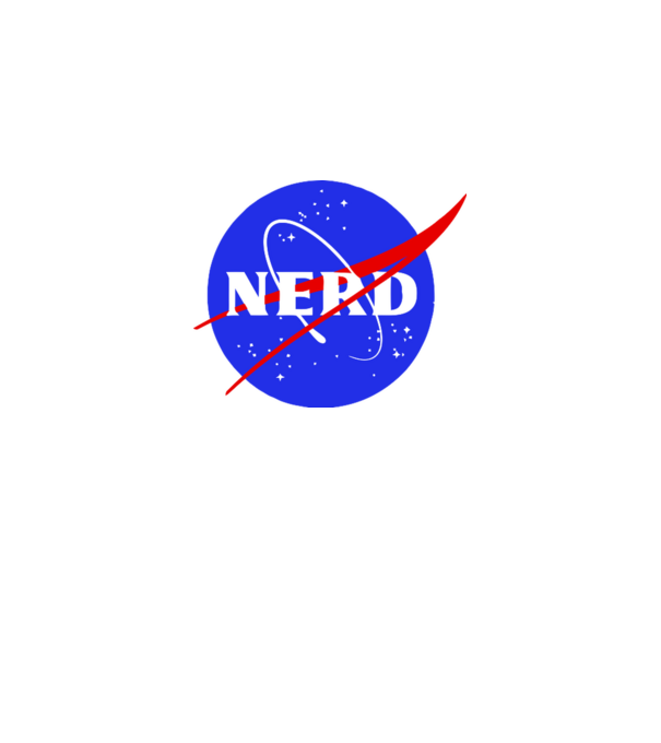 Nerd NASA model gri pe tricou
