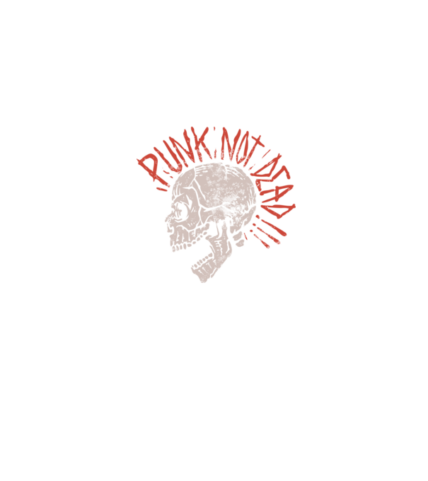 Punk Not Dead model albastru jeanși pe tricou