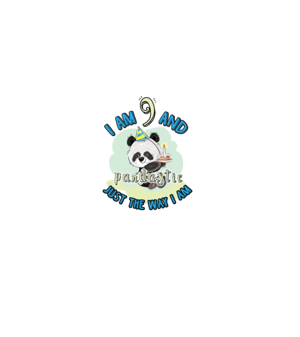 PANDASTIC 9 model alb pe tricou
