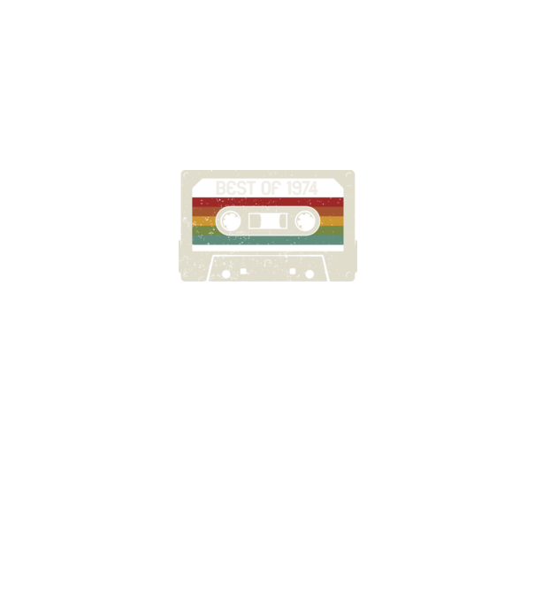 retro tape 1974 vintage model negru pe tricou