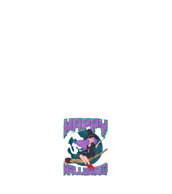 Happy Halloweed model albastru închis pe tricou